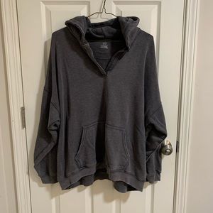 Aerie Oversized Henley Hoodie